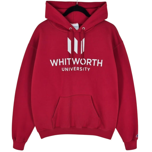 Champion Whitworth University Red Hoodie Size M