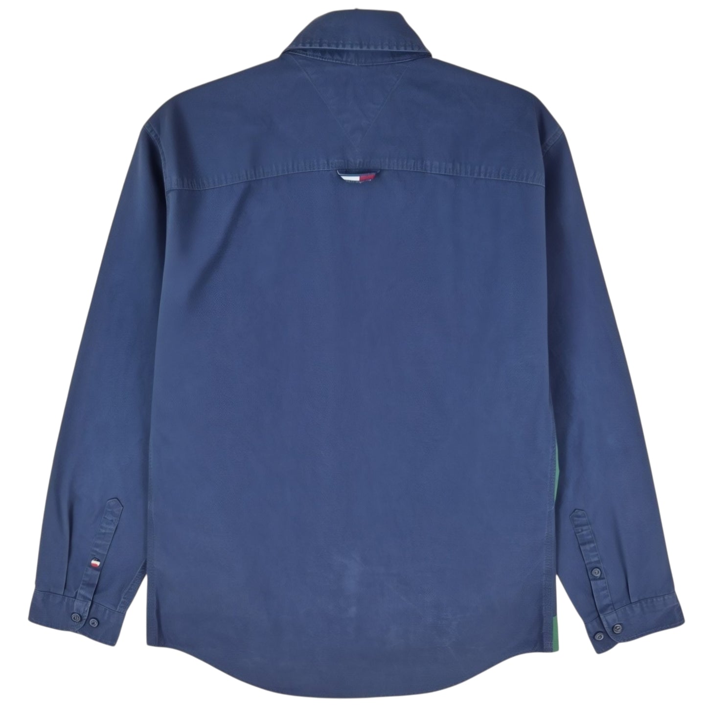 Tommy Jeans Dark Blue & Green Relaxed Fit Button Shirt Size S