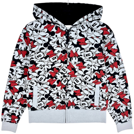 Disney Mickey Mouse Grey Zip Hoodie Size S