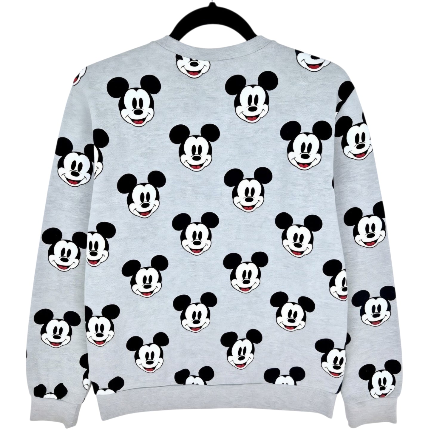 Disney Mickey Mouse Light Grey Crewneck Sweater Size S