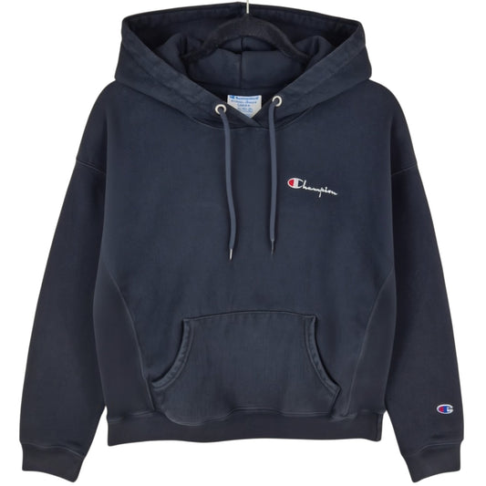 Champion Reverse Weave Womens Black Heavy Hoodie Size L