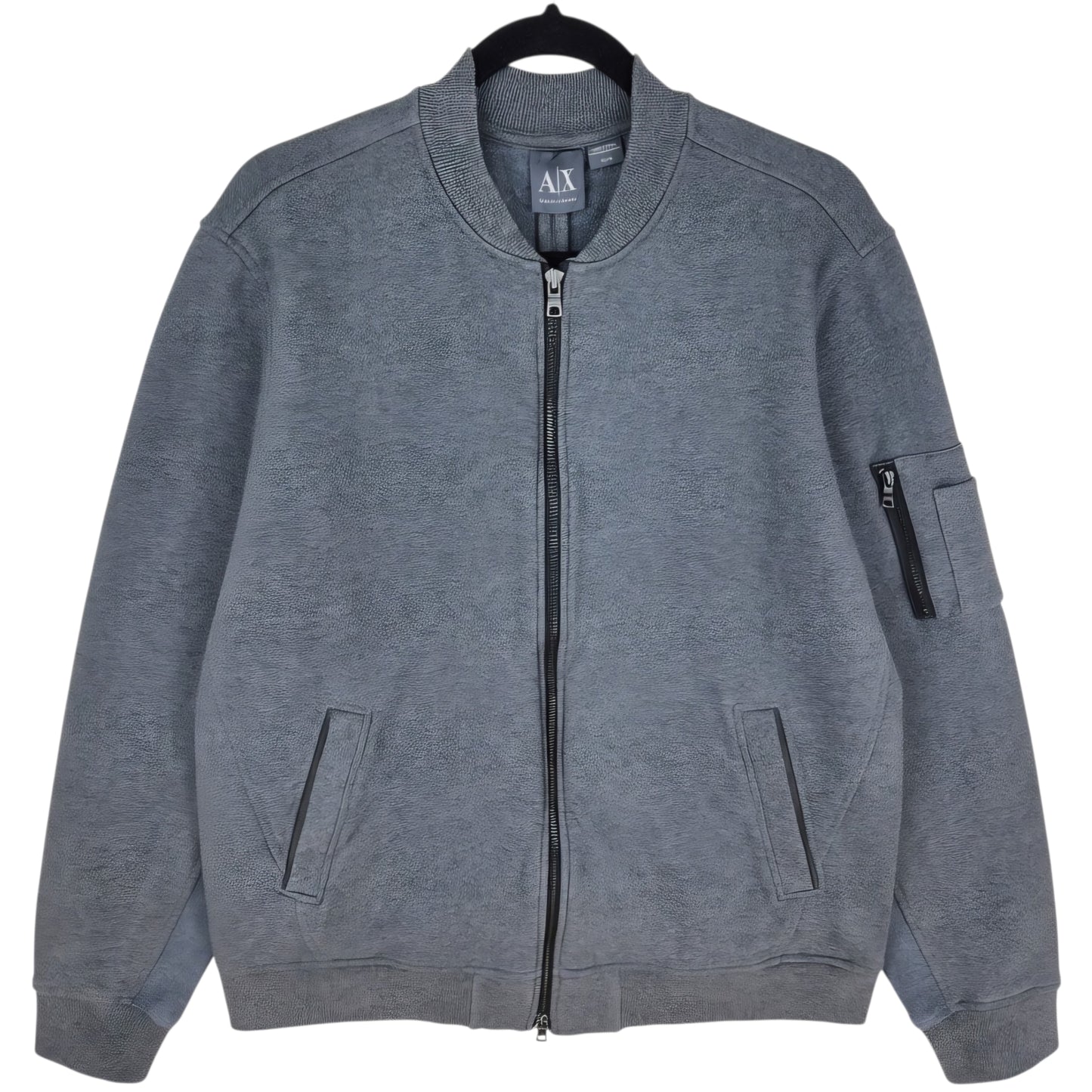 Armani Exchange Dark Grey Zip Sweater Size XL
