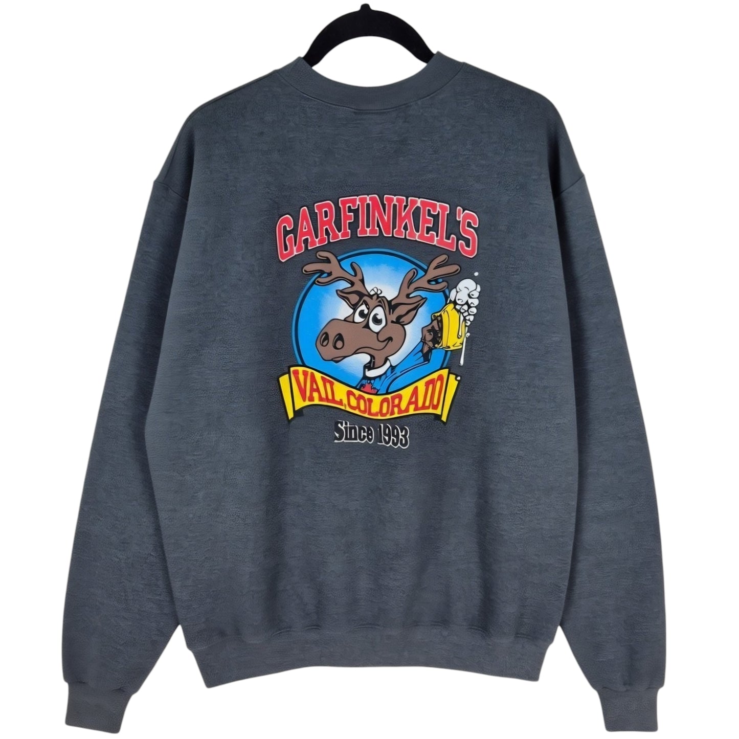 Champion Garfinkels Vail Colorado Dark Grey Crewneck Sweater Size M