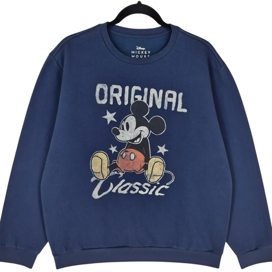 Disney Mickey Mouse Dark Blue Crewneck Sweater Size XL