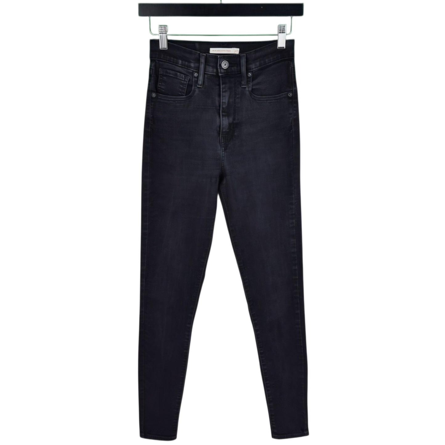 Levis Jeans Womens Black Mile High Super Skinny Denim W24