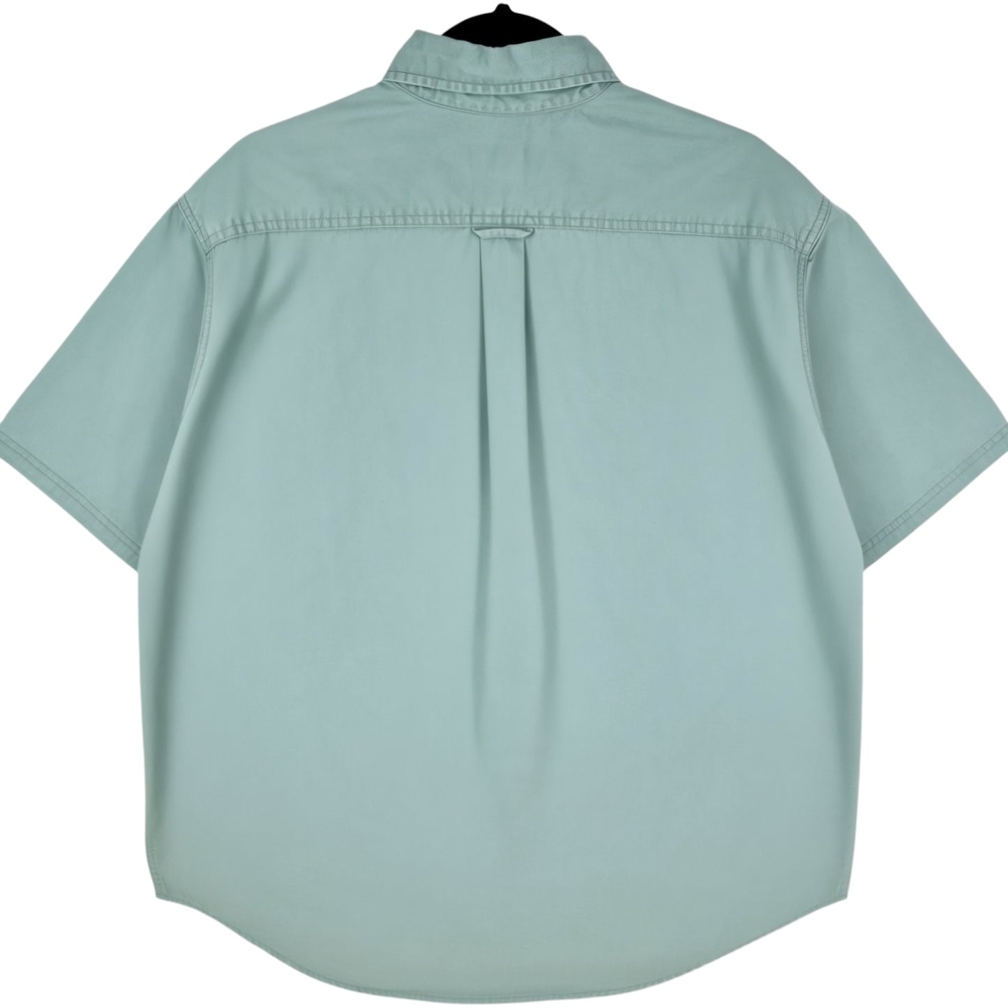 Eddie Bauer Khaki Green Short Sleeve Button Shirt Size XL