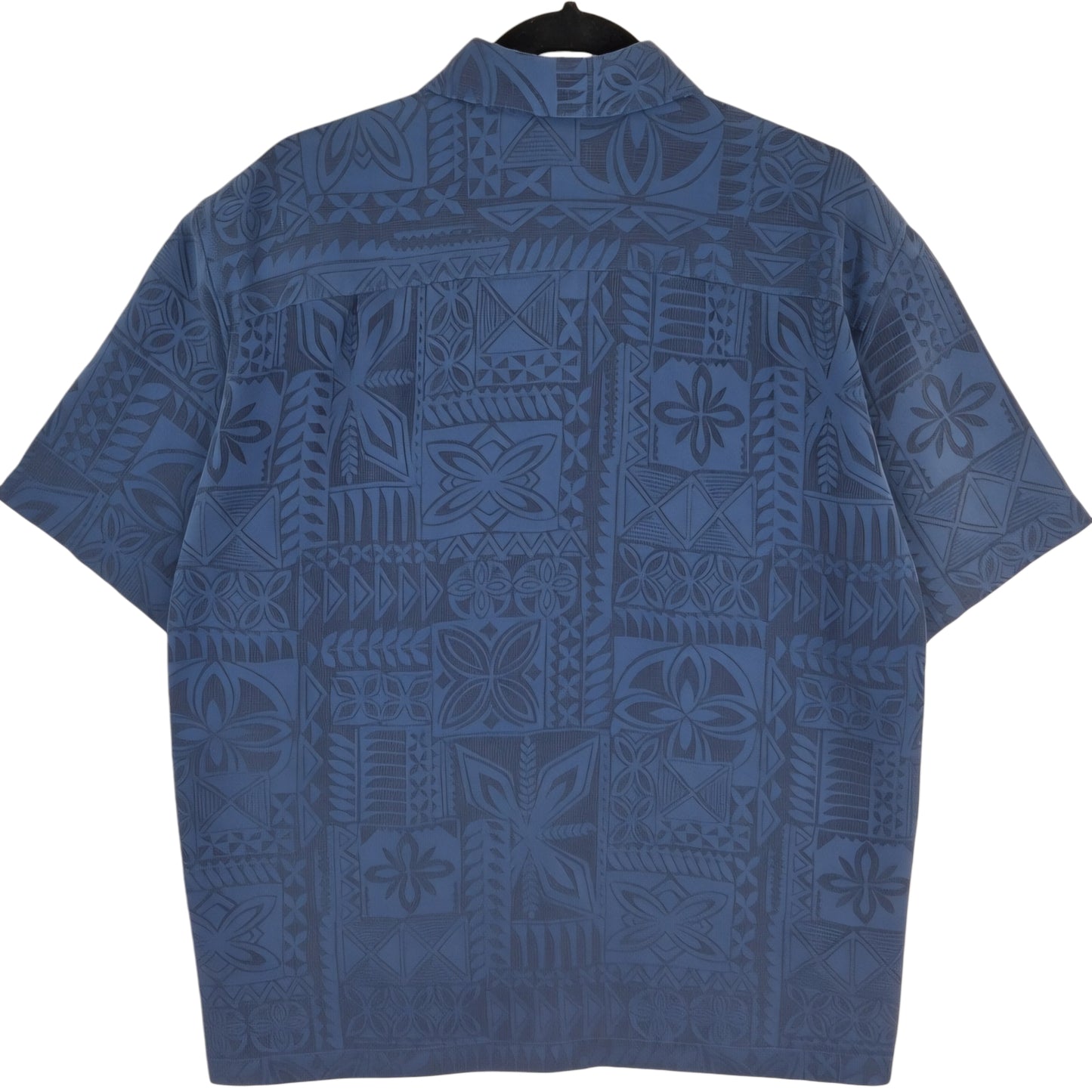Quiksilver Waterman Collection Dark Blue Short Sleeve Button Shirt Size M