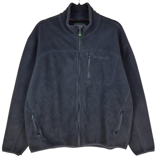 Timberland Black Fleece Zip Jumper Size XL
