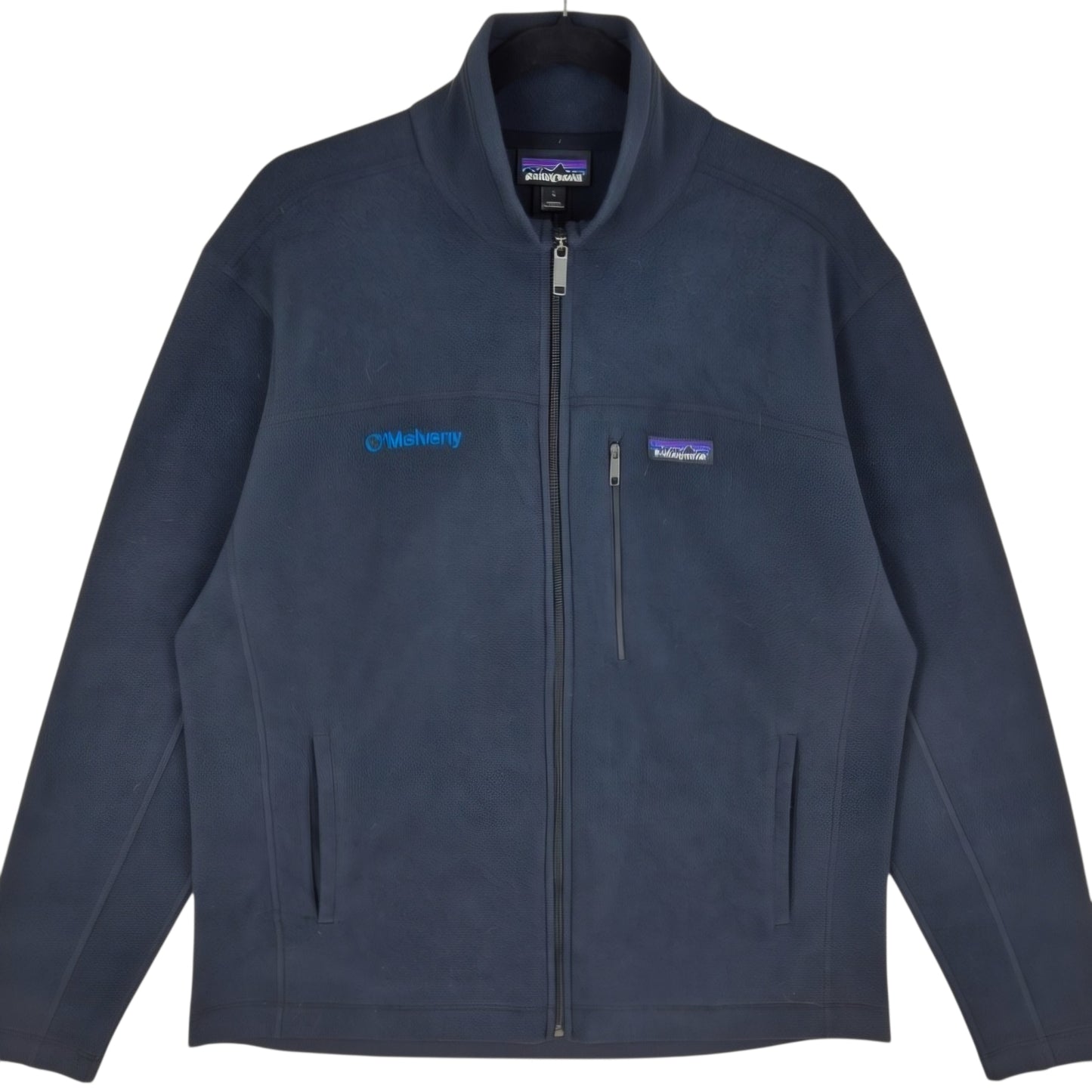 Patagonia Black Quarter Zip Fleece Jumper Size L
