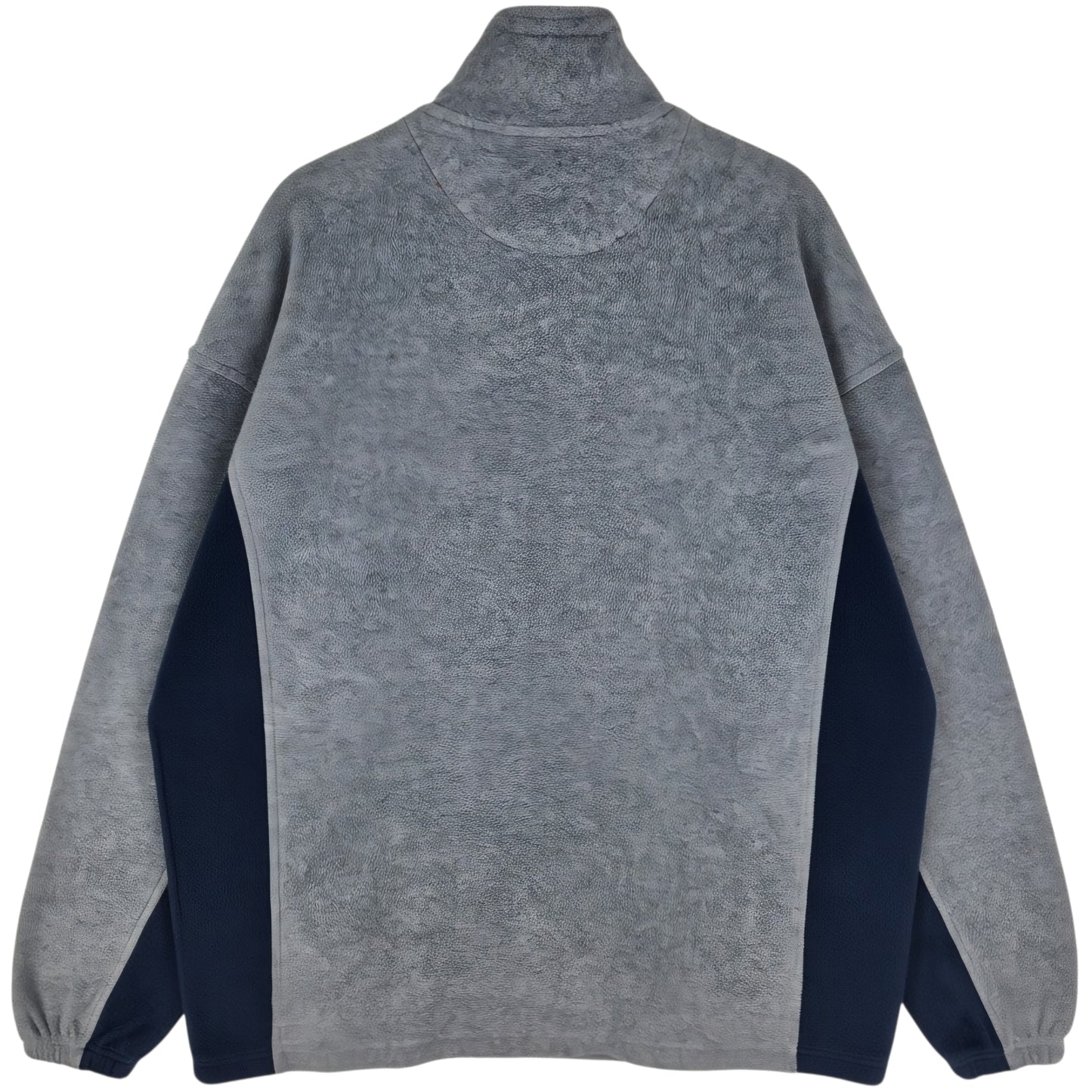 Vintage Bugle Boy 90's Grey Quarter Zip Fleece Jumper Size M