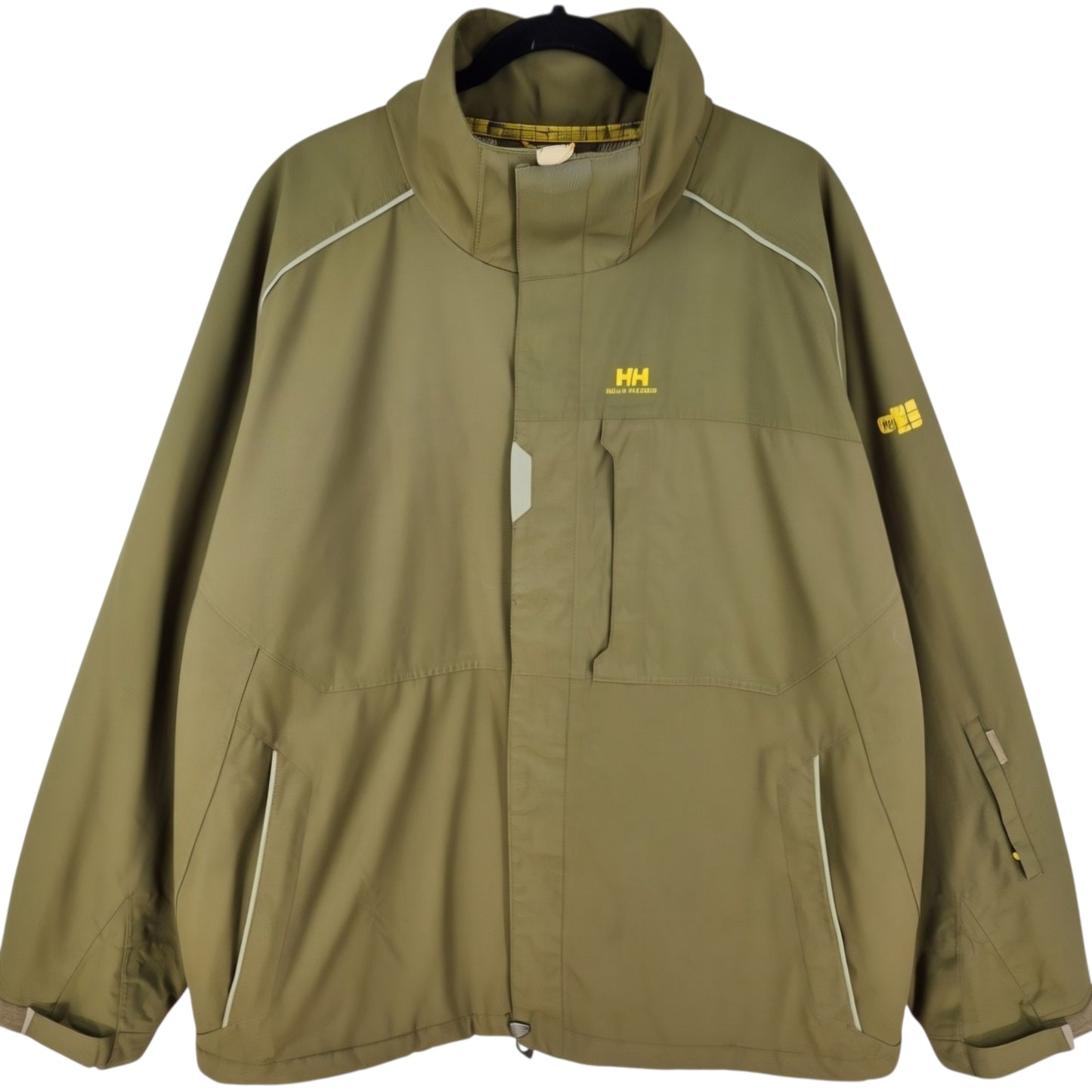 Helly Hansen Olive Green Heavy Nylon Jacket Size XL
