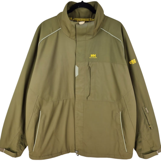 Helly Hansen Olive Green Heavy Nylon Jacket Size XL