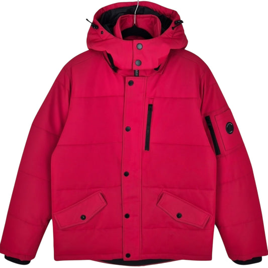 Nautica Red Heavy Quilted Nylon Jacket Size S