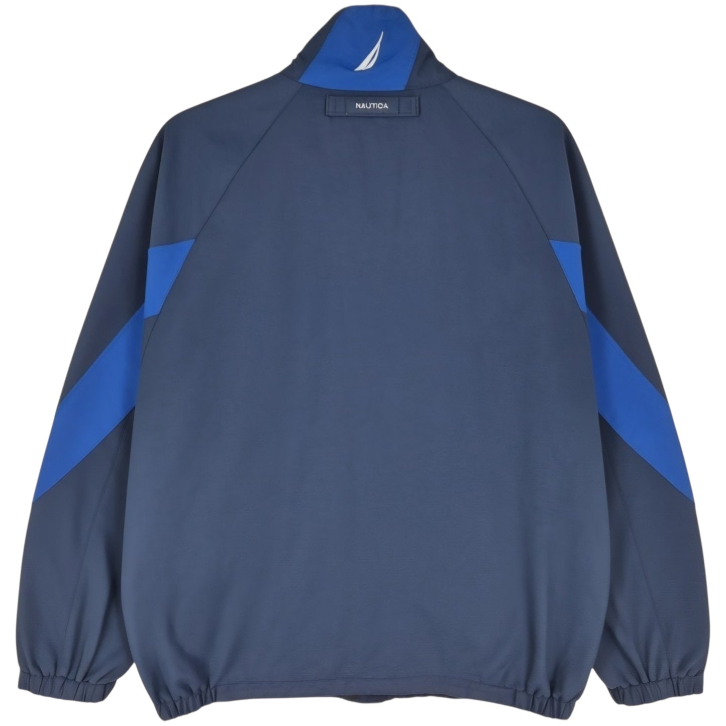 Nautica Dark Blue Nylon Windbreaker Jacket Size L