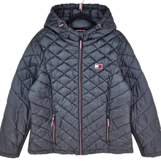 Tommy Hilfiger Womens Black Padded Jacket Size L