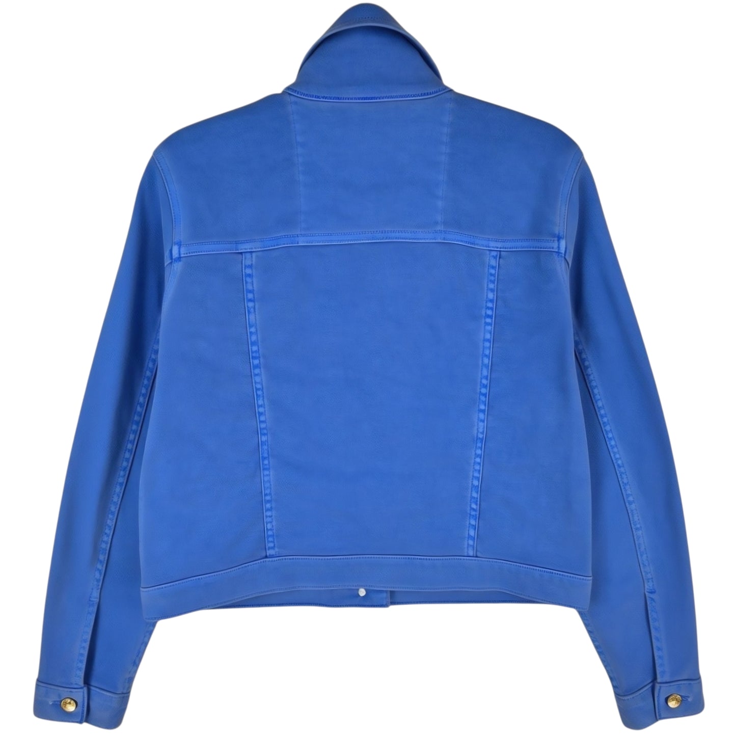 Michael Kors Womens Blue Stretch Denim Jacket Size M