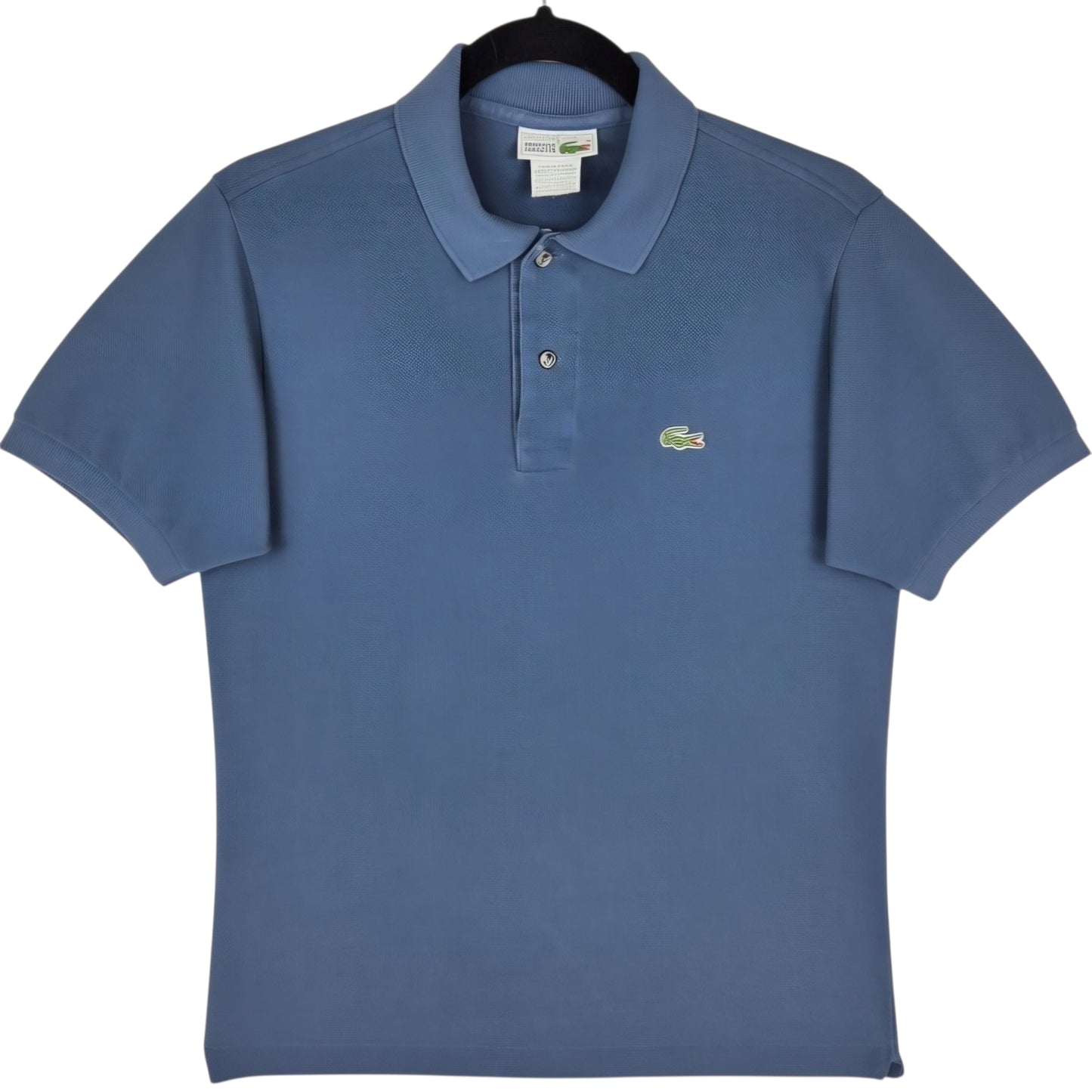 Vintage Lacoste 90's Steel Blue France Made Polo Shirt Size S