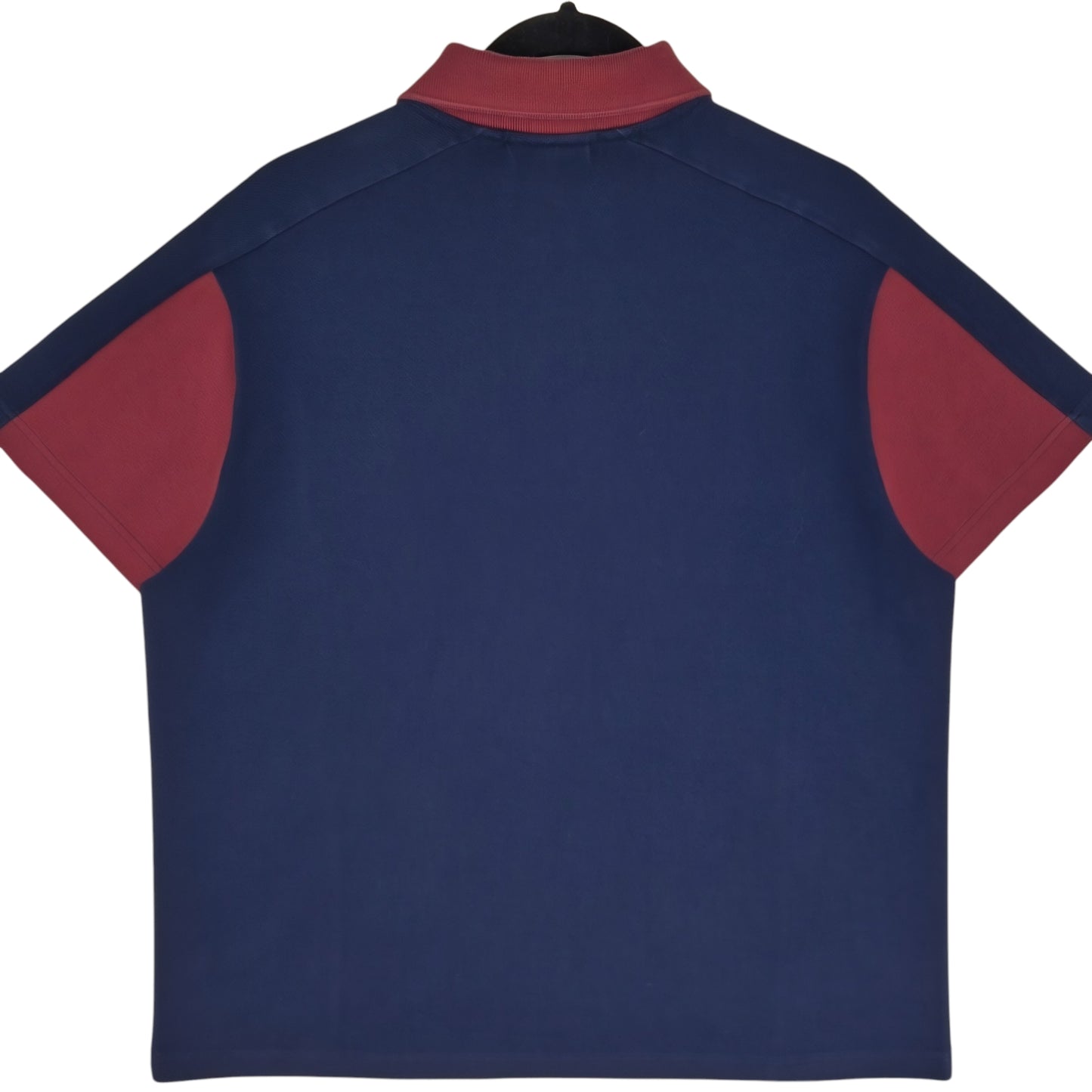 Lacoste Blue White & Burgundy Polo Shirt Size 2XL