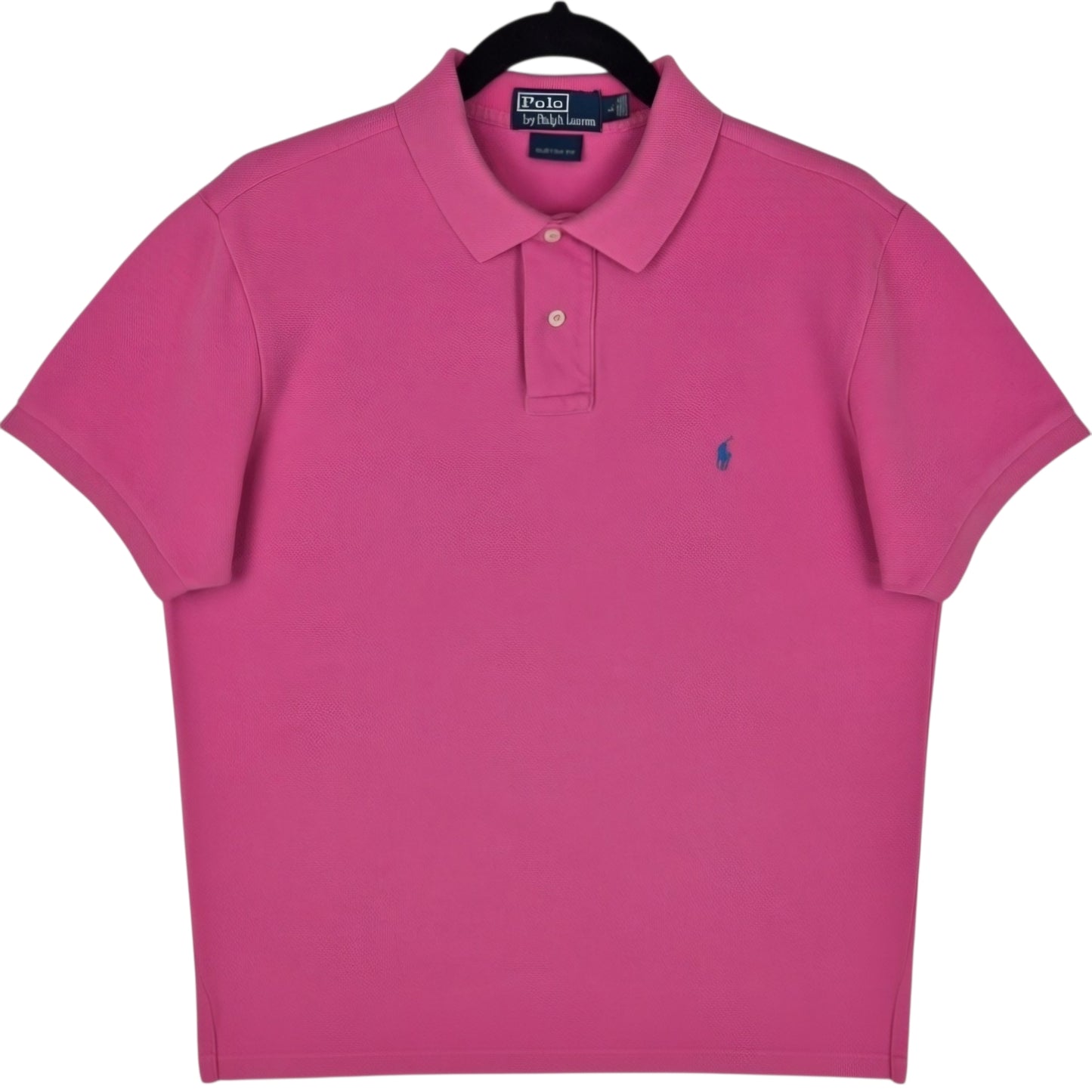 Vintage Polo Ralph Lauren 90's Pink Custom Fit Polo Shirt Size L