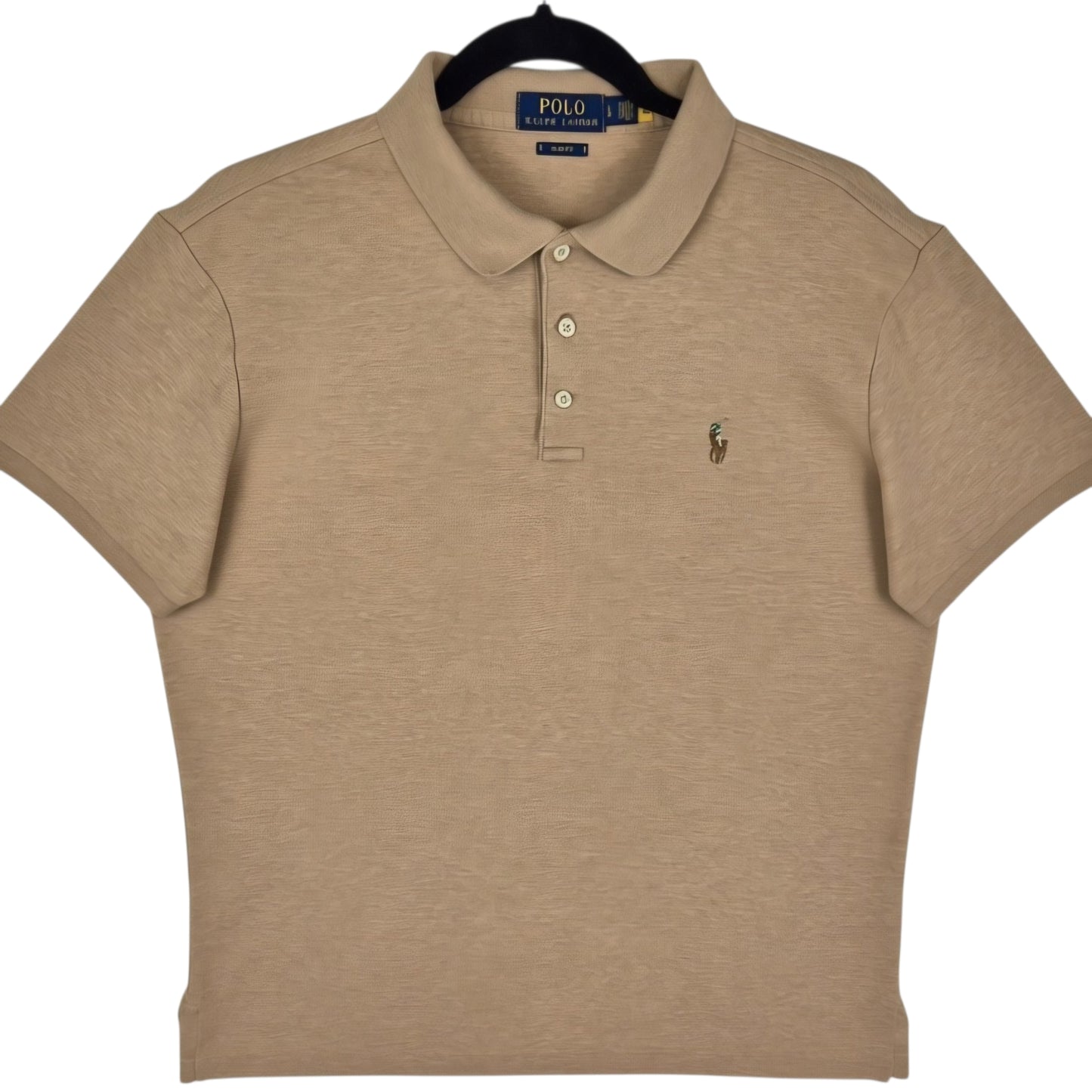 Polo Ralph Lauren Brown Slim Fit Stretch Polo Shirt Size L