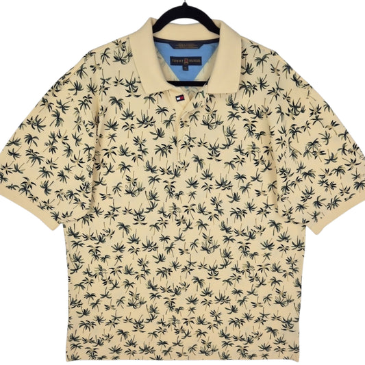 Vintage Polo Ralph Lauren Golf 90's Cream Yellow Polo Shirt Size XL