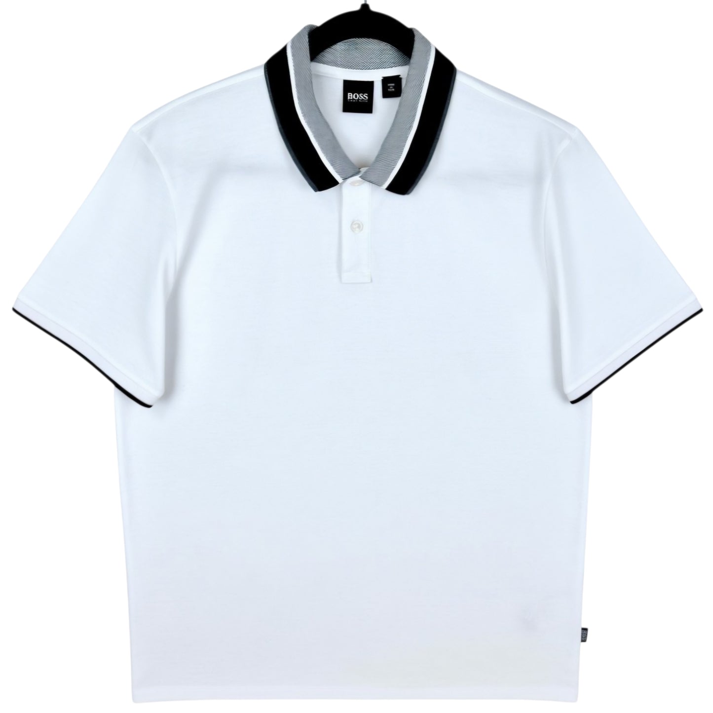 Hugo Boss White Stretch Cotton Polo Shirt Size XL