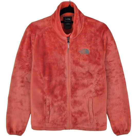 The North Face Womens Orange Mink Fleece Zip Jumper Size S