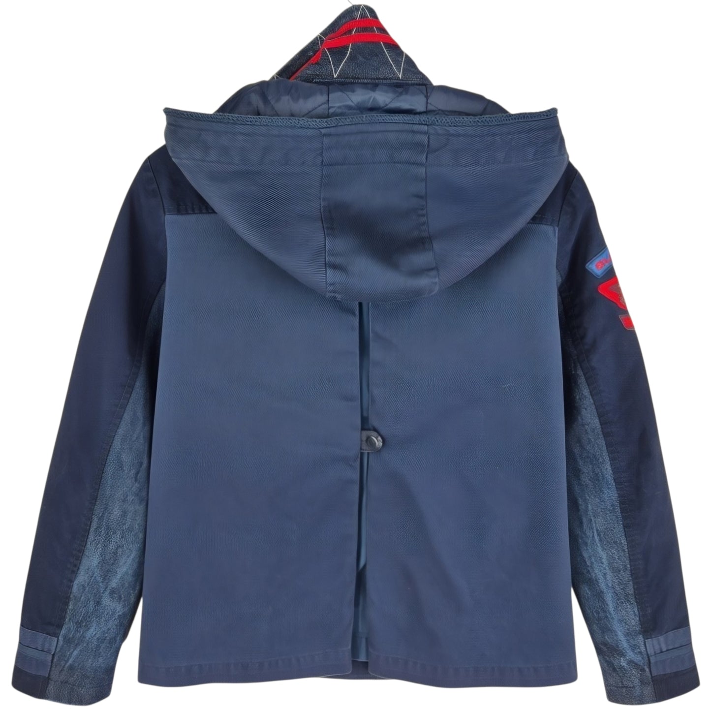 Superdry Dark Blue Button Denim Jacket Size M