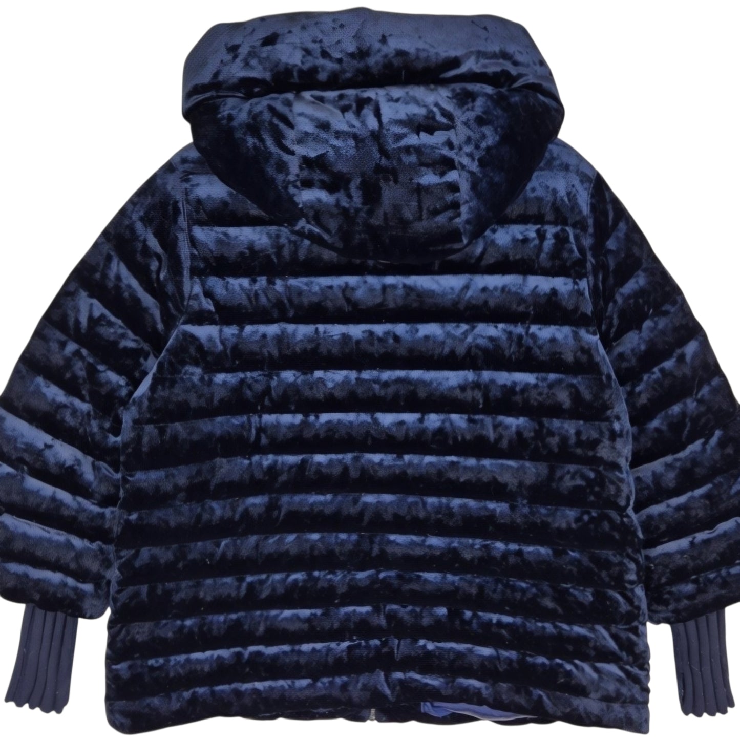 DKNY Sport Womens Dark Blue Heavy Premium Down Velvet Jacket Size XL