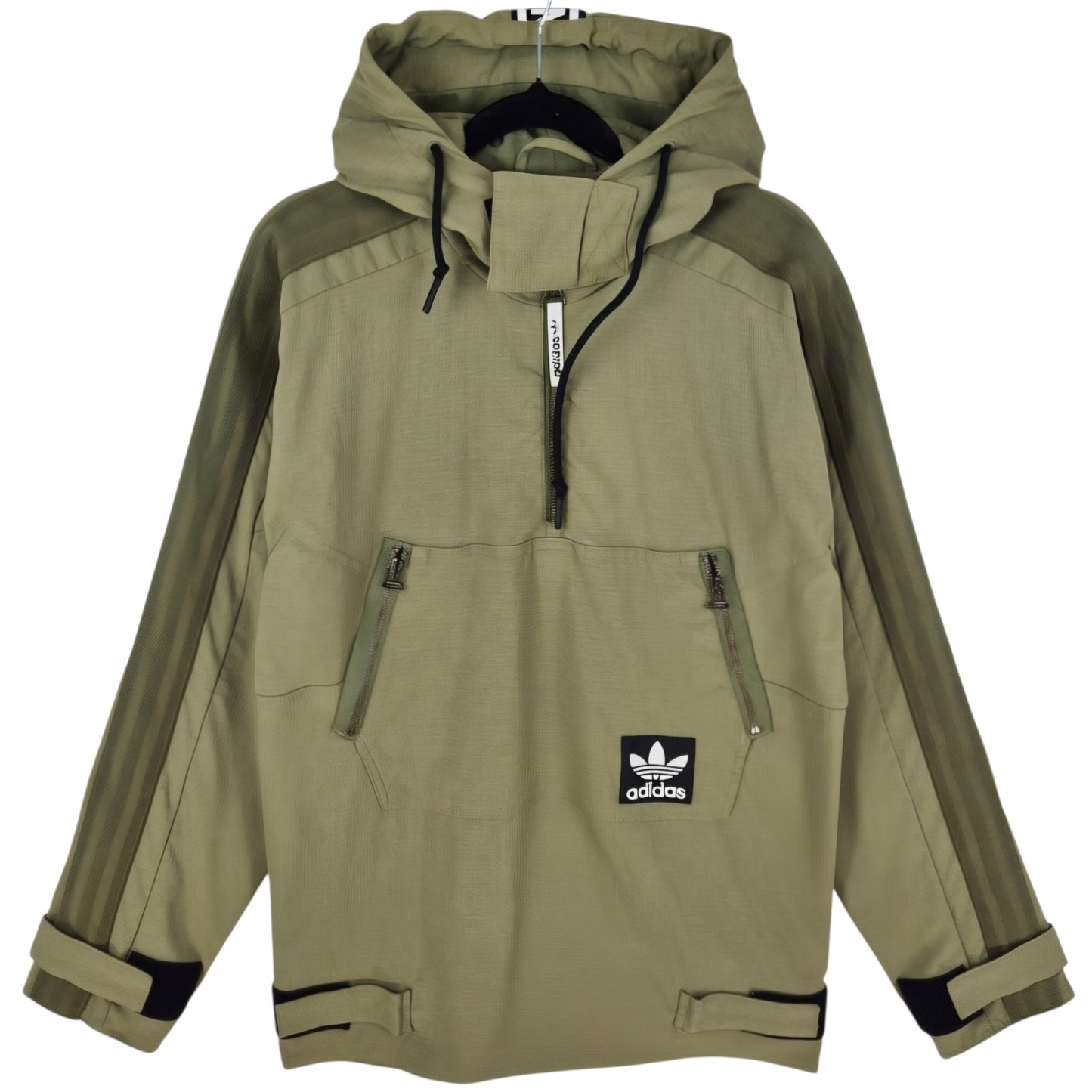 Adidas Olive Green Quarter Zip Jacket Size S
