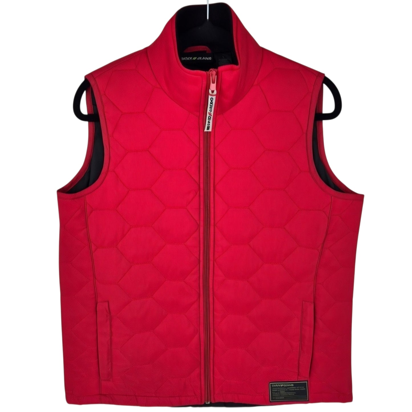 DKNY Jeans Womens Red Padded Vest Size L