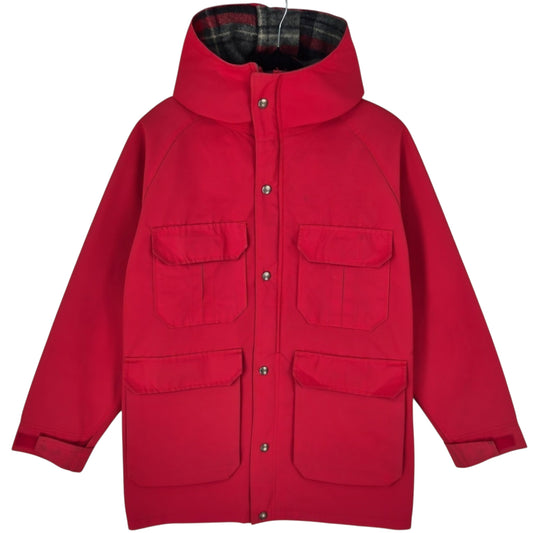 Vintage Woolrich 80's Red USA Made Trench Coat Jacket Size S