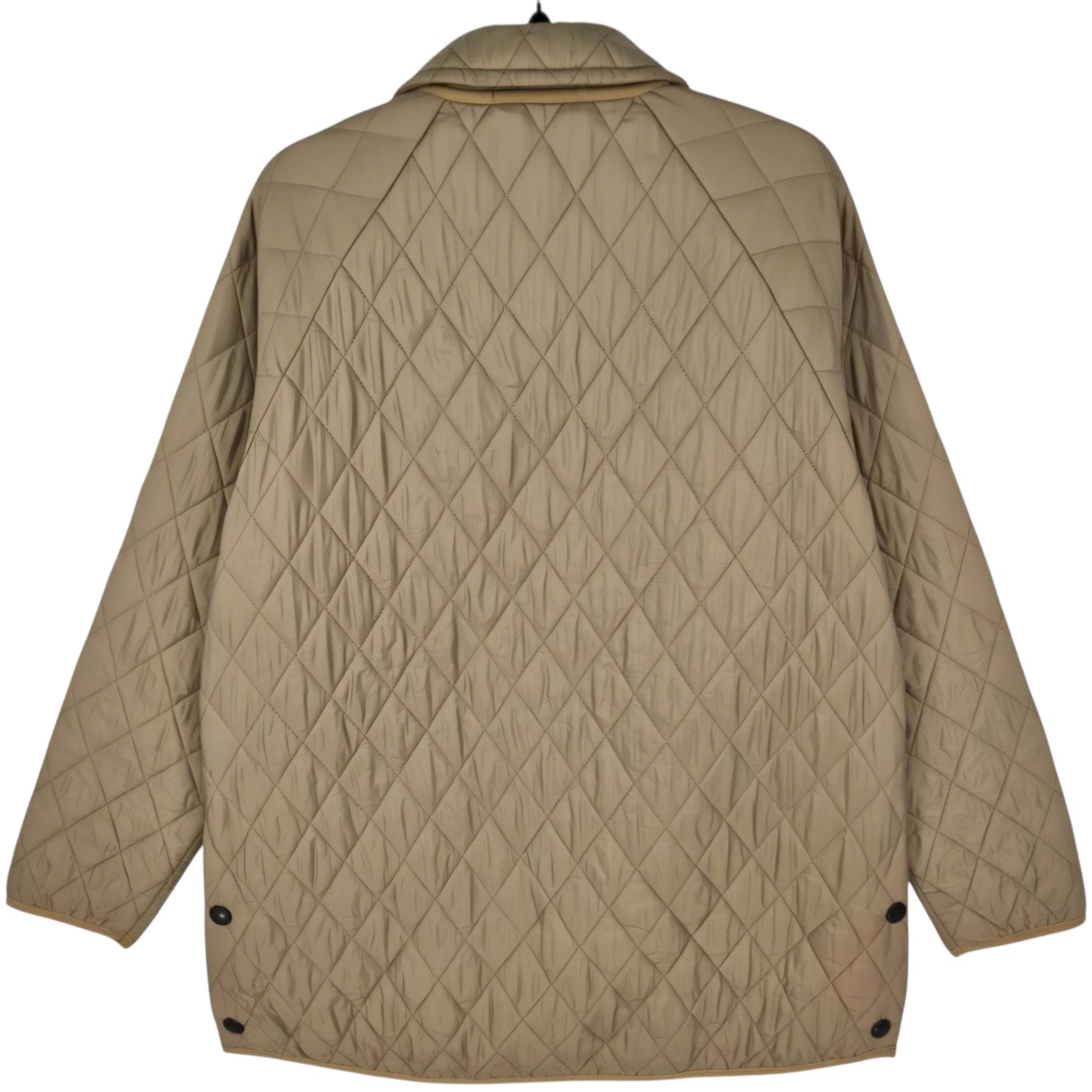 Barbour Womens Light Brown Padded Button Jacket Size XL