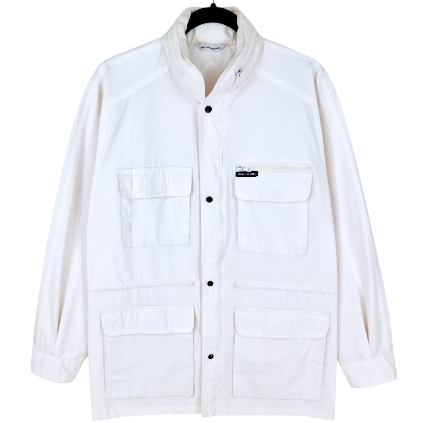 Vintage Members Only White Light Trench Coat Jacket Size S