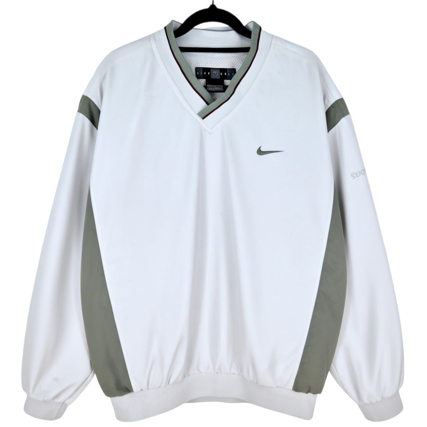 Vintage Nike Golf 2000's Light Grey State Street Shell Jacket Size L