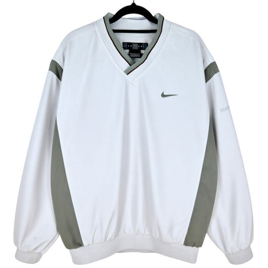 Vintage Nike Golf 2000's Light Grey State Street Shell Jacket Size L
