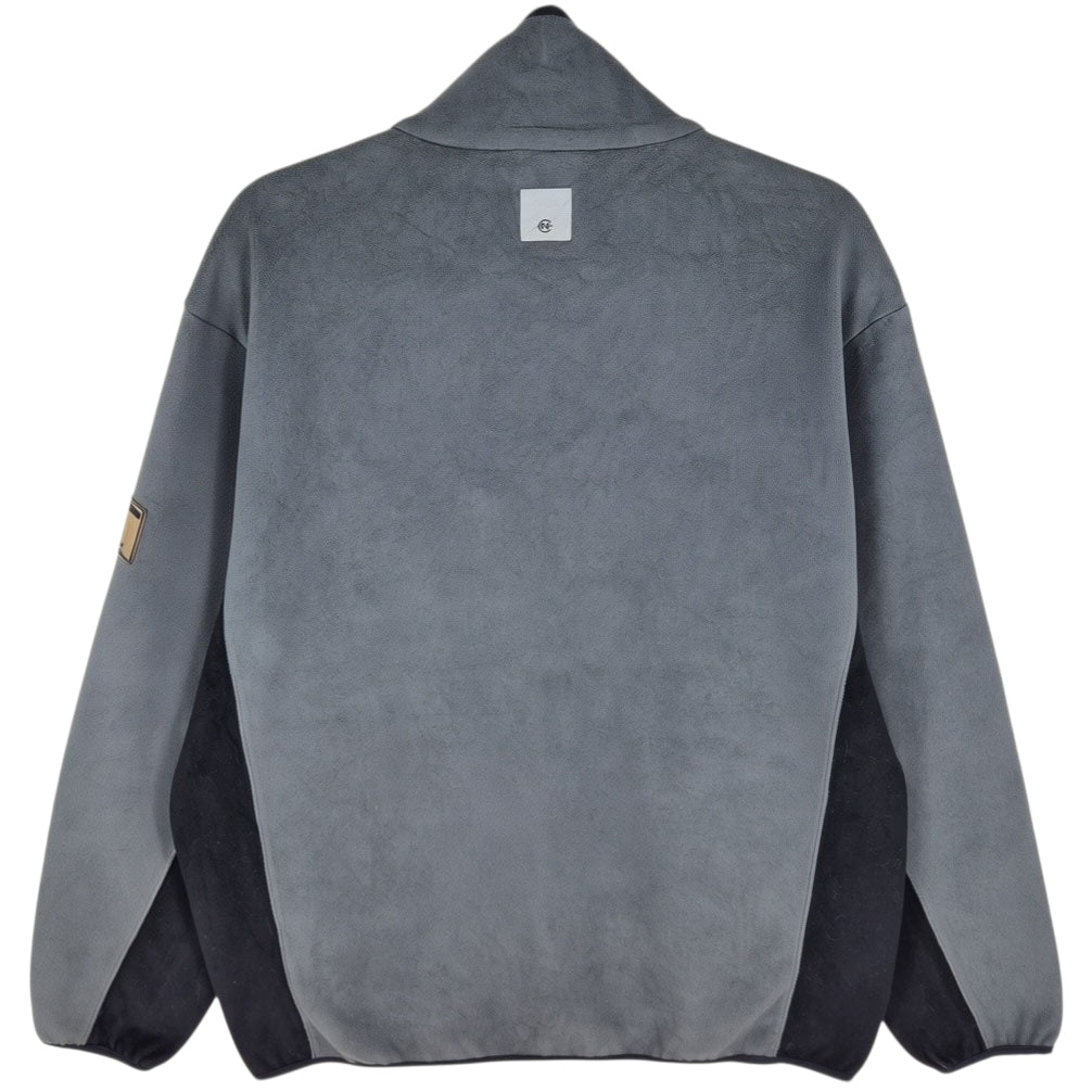 Vintage Nautica Competition Grey Fleece Zip Jumper Size L