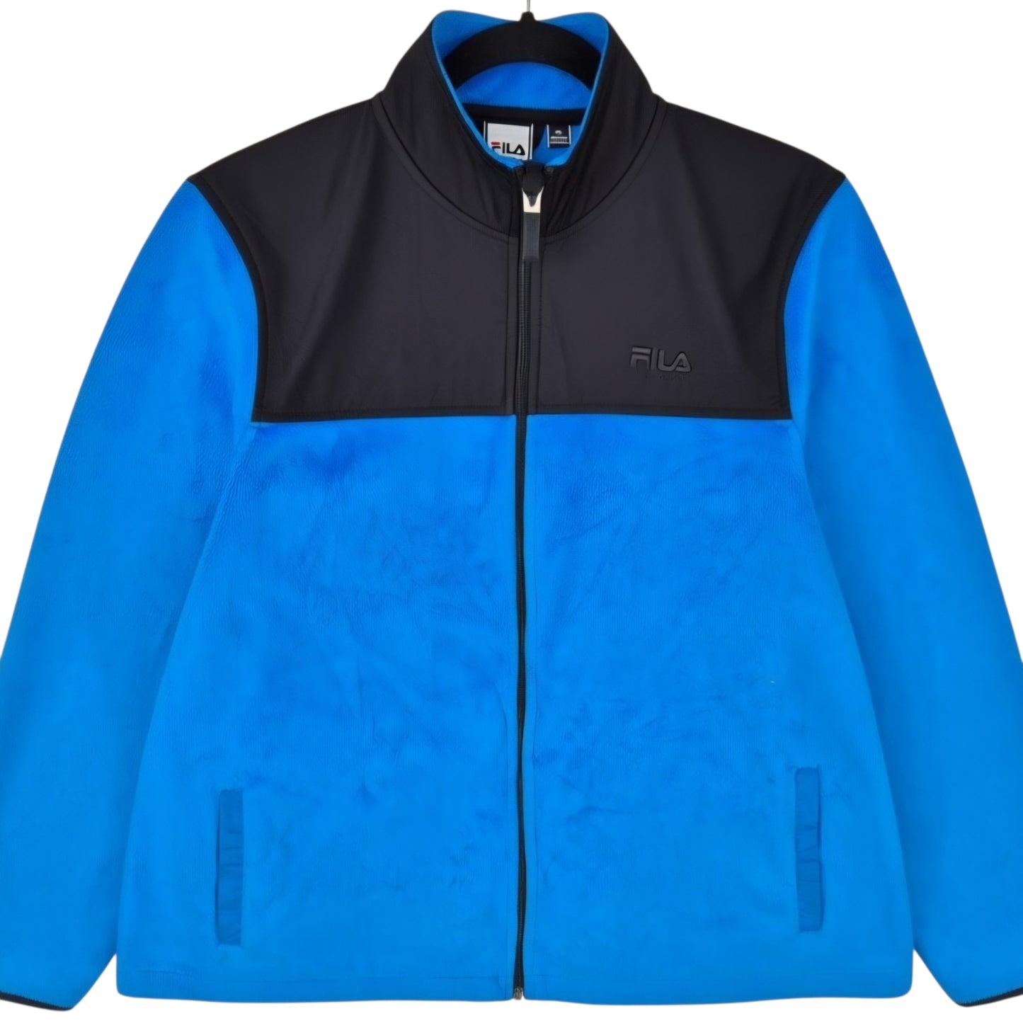 FILA Sport Womens Blue Mink Fleece Zip Jumper Size XL