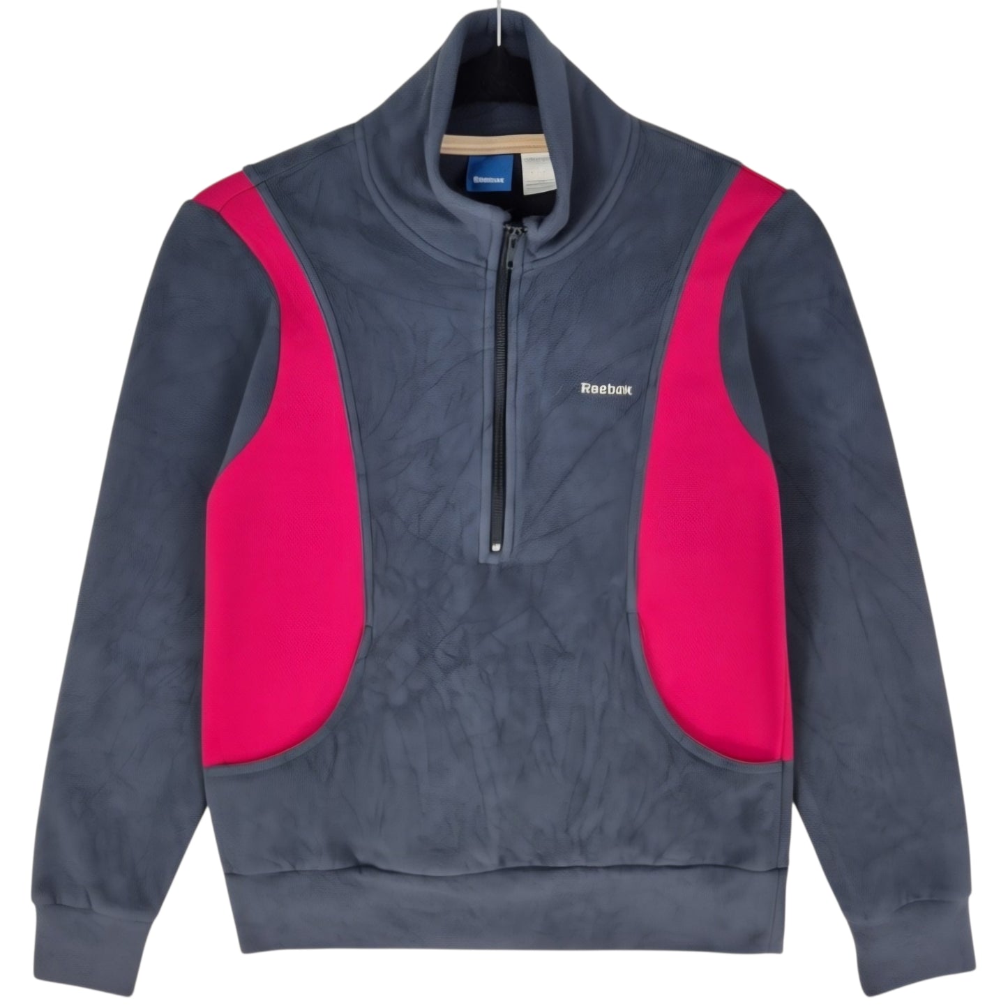 Reebok Womens Dark Grey Half Zip Fleece Jumper Size S