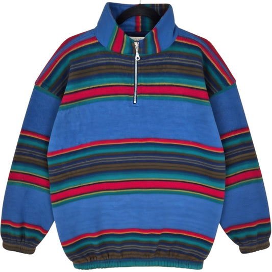 Vintage Daniel David Systeme Adventure 90's Colourful Fleece Jumper Size XL