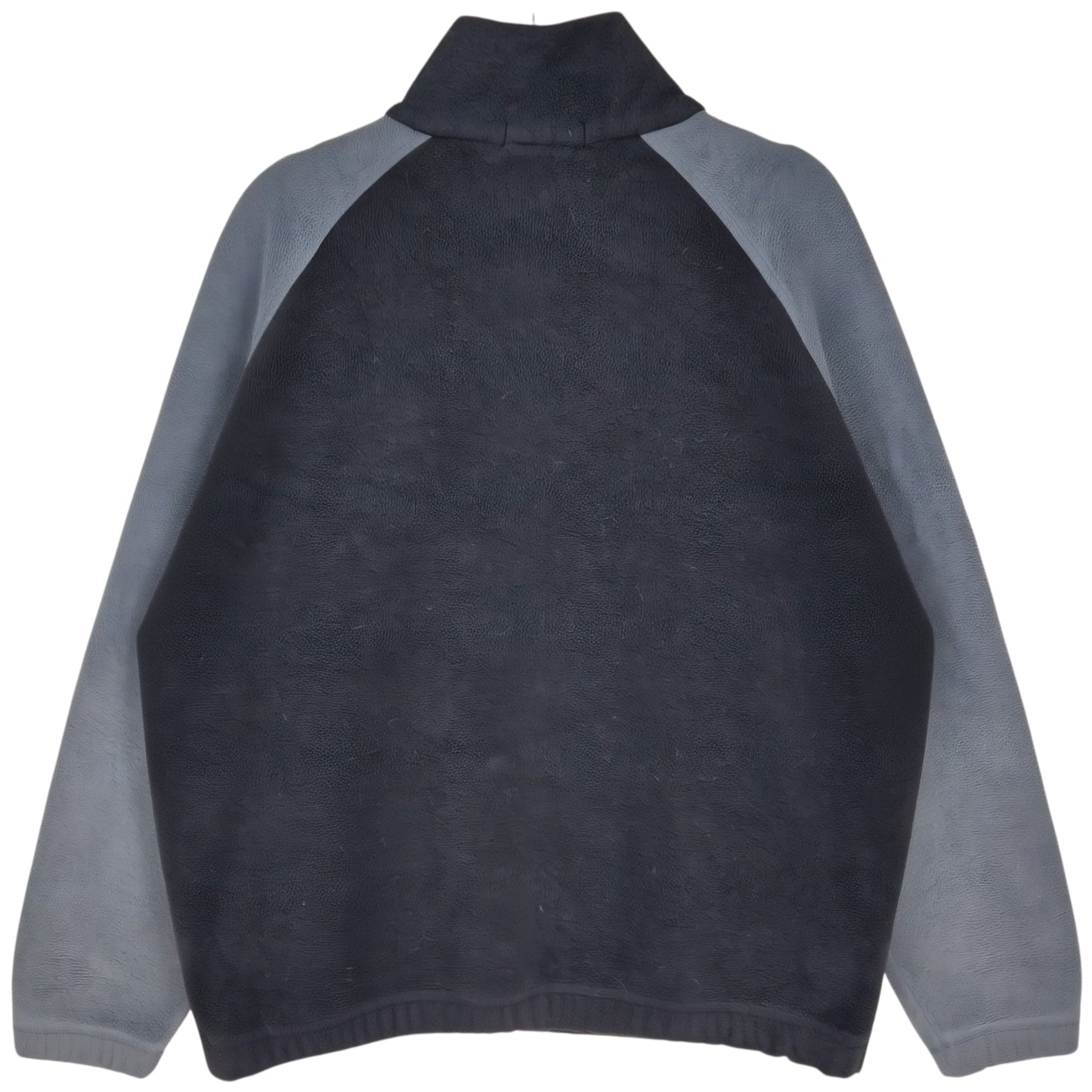 Nautica Black & Grey Quarter Zip Fleece Jumper Size L