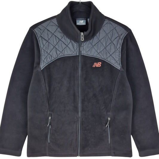 New Balance Womens Black Fleece Zip Jumper Size L