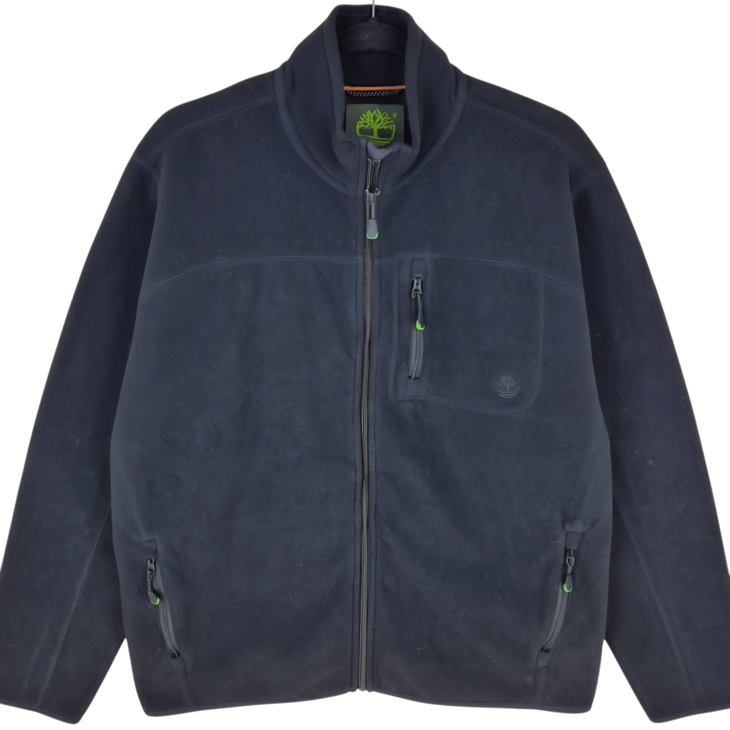 Timberland Black Fleece Zip Jumper Size L