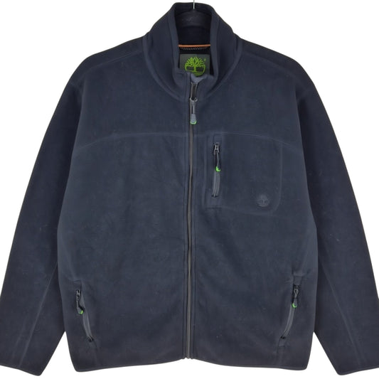 Timberland Black Fleece Zip Jumper Size L