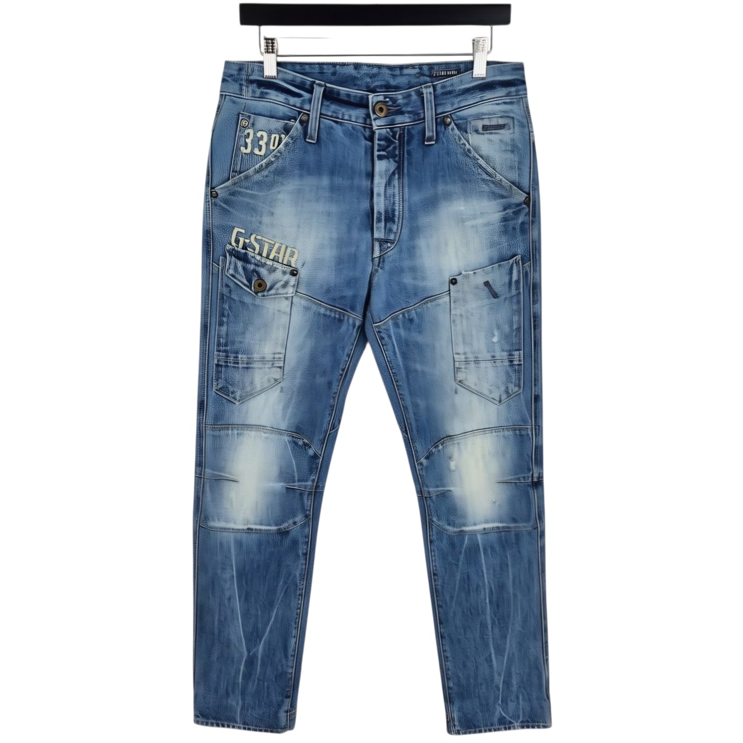G Star Raw Jeans Blue Heavy Cargo Denim W32