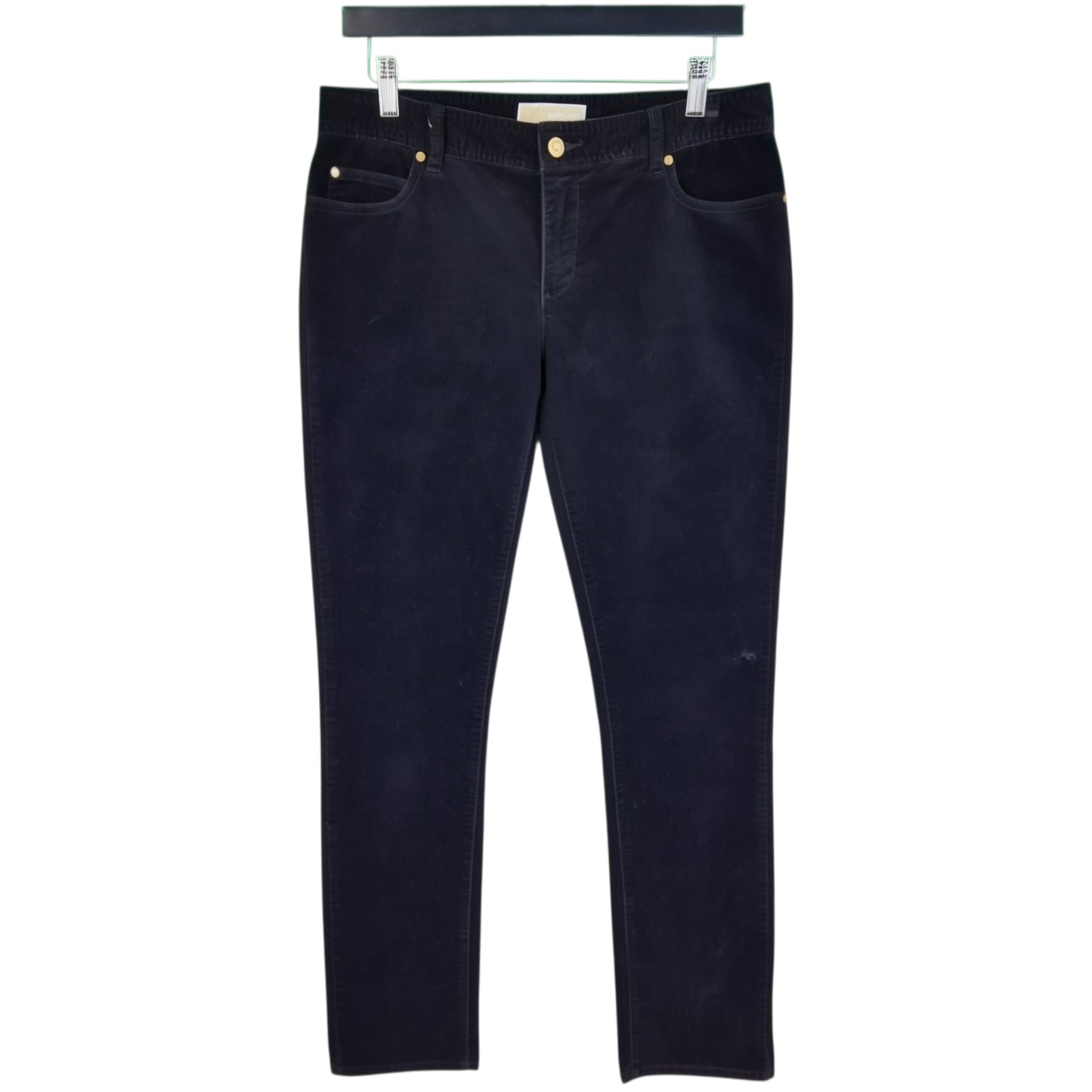 Michael Kors Jeans Womens Black Straight Leg Corduroy Denim W32