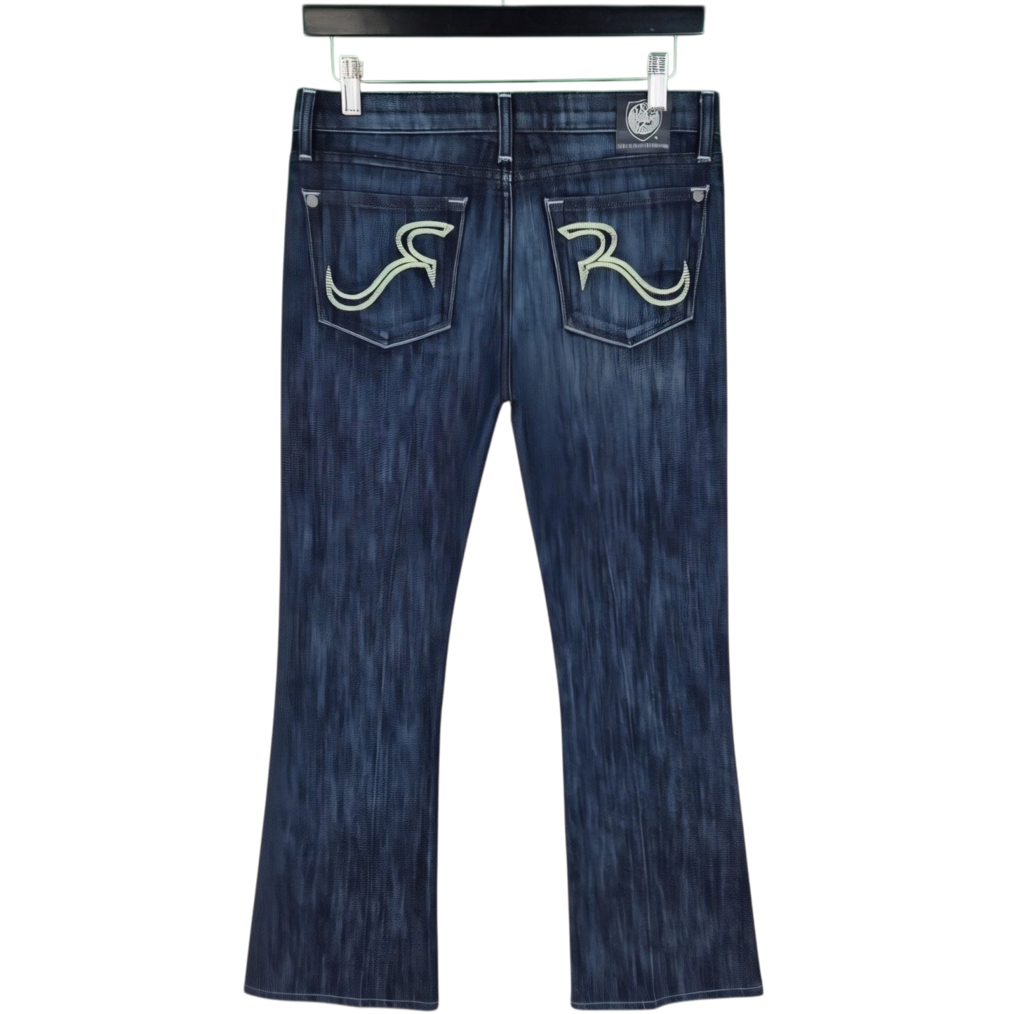 Rock & Republic Jeans Womens Dark Blue Low Waist Bootcut Denim W29