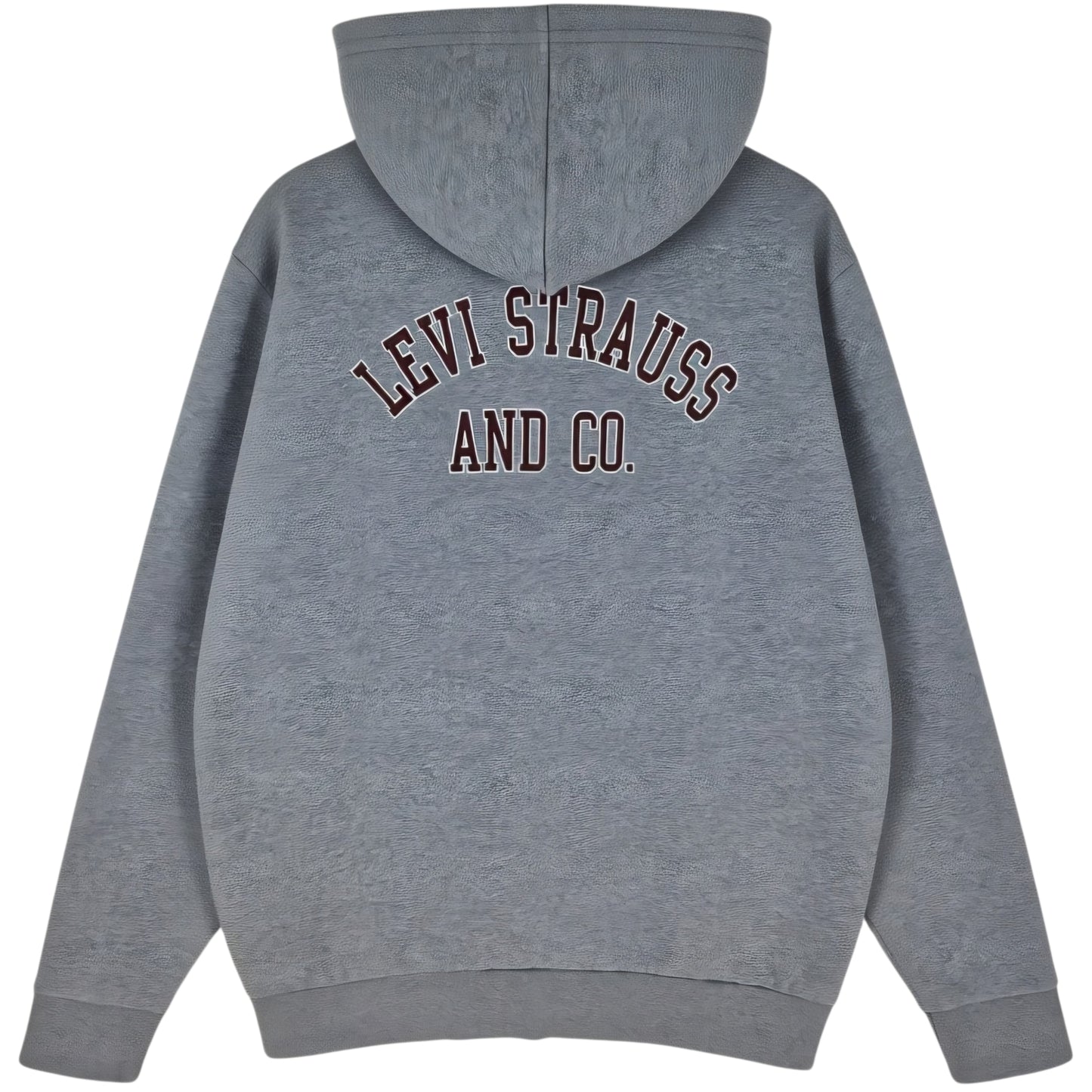 Levis Grey Fleece Zip Hoodie Size M