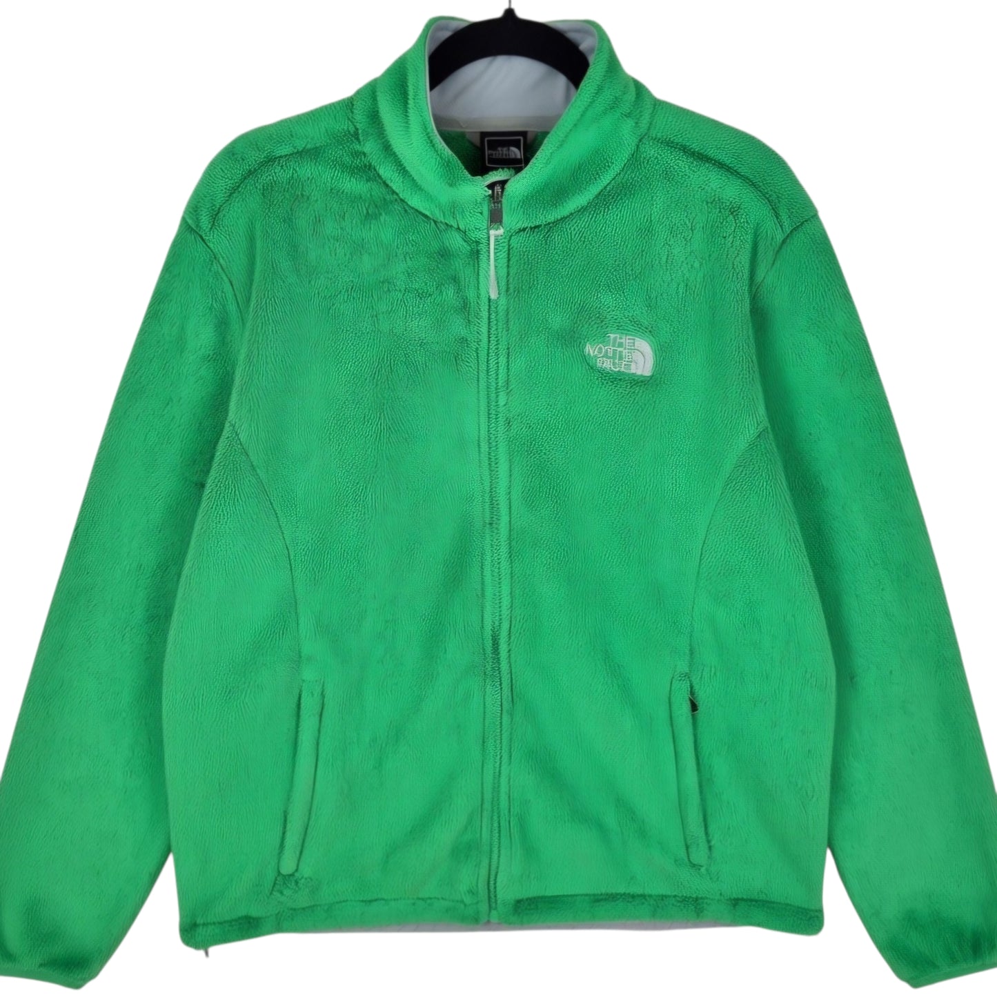 The North Face Womens Bright Green Fleece Zip Jumper Size XL