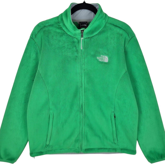 The North Face Womens Bright Green Fleece Zip Jumper Size XL